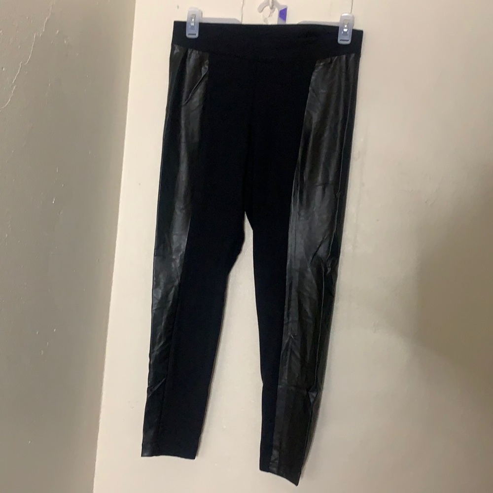 Black “leather” Legging
